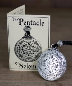 Pewter Pentacle of Solomon Pendant - 1.25 Inch Diameter 10 61MiV92HiL