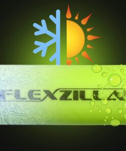 Flexzilla Air Hose, 3/8 in. x 50 ft., 1/4 in. MNPT Fittings, Heavy Duty, Lightweight, Hybrid, ZillaGreen - HFZ3850YW2 Flexzilla 3/8" (inches) x 50' (feet) Coupler and Plug 23 61MisVaRysS