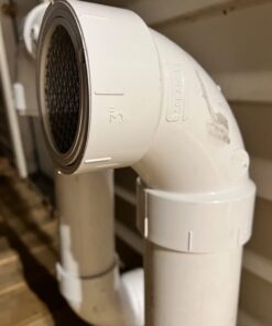 Raven R1509 3 inch PVC Termination Vent with Stainless Steel Screen and Drain Slot, White 42 61MjBXm9LAL