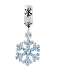 LovelyJewelry Snowflake Charms Synthetic Crystal Dangle Spacer Bead For Bracelets (Snowflake 3) 5 61MlCF0vdL