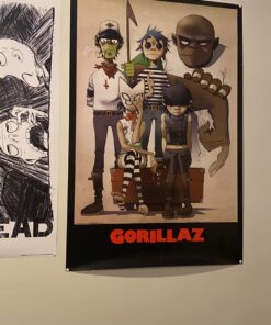 Music - Alternative Rock Posters: Gorillaz - All Here - 35.7'x23.8',Living Room 18 61MliK8m6vL