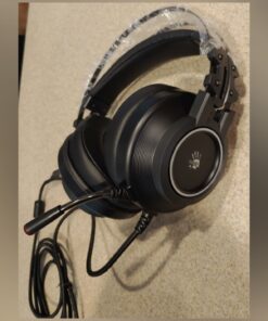 Bloody G528C Wired RGB Gaming Headset, 7.1 Virtual Surround Sound, Noise Cancelling Microphone with Braided USB Cable, On-Ear Volume Control for FPS MMO Games 31 61Mm1IZ66L