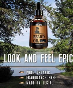 THE BEARD LEGACY Beard Oil Conditioner - All Natural Unscented Organic Argan & Jojoba Oils – Softens, Smooths & Strengthens Beard Growth – Grooming Beard and Mustache Maintenance Husband/Brother Gift. 17 61MmXypcUWL
