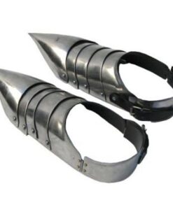 Steel Gothic Armor Shoes - One Pair- Wearable Replica Armor Costume Rustic Vintage Home Decor Gifts