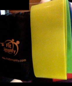 Fit Simplify Resistance Loop Exercise Bands with Instruction Guide and Carry Bag, Set of 5 Assorted 36 61MnE7UBdVL