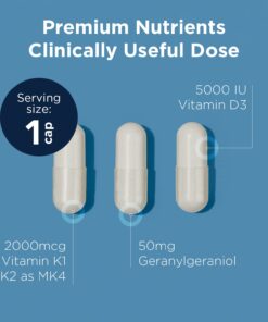 Designs for Health Vitamin D Supreme - Vitamin D 5000 IU with 2000mcg Vitamin K as MK4 for Bone Health, Heart Health & Immune Support - Vitamin D3 Enhanced with GG Supplement (60 Capsules) Unflavored 60 Count (Pack of 1) 12 61MoPHXLJIL
