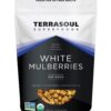 Terrasoul Superfoods Organic Sun-dried White Mulberries, 16 Oz, Sweet Superfood Snacking, Smoothie Booster, and Nutrient-Packed Yogurt Topping 16 Ounce (Pack of 1) 3 61MqDU GoL