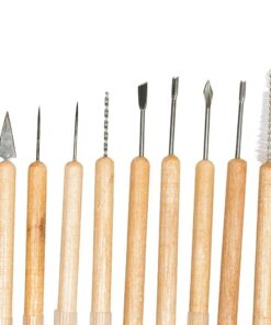 Pottery Tool Kit -11-Piece 21-Tool Beginner's Clay Sculpting Set, Clay, Wood Carving, Ceramic Art Project Accessories for School, Classrooms, Kids/Adults,Great Birthday Gift Holiday Craft Activity 35 61MqPpLYH7L