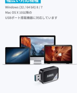 Anker 2-in-1 USB 3.0 SD Card Reader for SDXC, SDHC, MMC, RS-MMC, Micro SDXC, Micro SD, Micro SDHC and UHS-I Cards 34 61MquvP7aYL