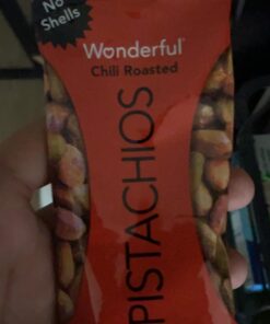 Wonderful Pistachios No Shells, 3 Flavors Mixed Variety Pack of 9 (0.75 Ounce), Roasted & Salted Nuts (4), Chili Roasted (3), Honey Roasted (2), Protein Snack, On-the Go Snack 0.75 Ounce (Pack of 9) 31 61MrPqayztL