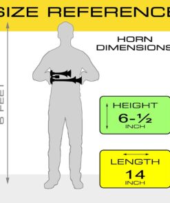 Vixen Horns Train Horn Kit for Trucks/Car/Semi. Complete Onboard System- 150psi Air Compressor, 2 Gallon Tank, 4 Trumpets. Super Loud dB. Fits Vehicles like Pickup/Jeep/RV/SUV 12v VXO8560/4114C 13 61MtOSyrqL 2