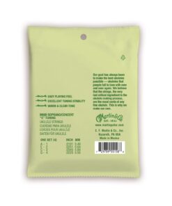 Alternative view of Martin M600 Standard Ukulele Strings Soprano/Concert 19-22, Ukulele, Flourocarbon