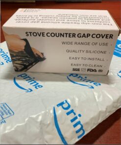 DSYJ Silicone Stove Gap Covers 2 Pack, Heat Resistant Oven Gap Filler Seals Gaps Between Stovetop and Counter, Easy to Clean (25 Inches, Black) 29 61MvtOeLYRL