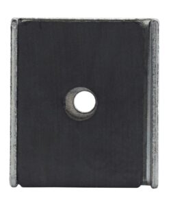 Alternative view of Master Magnetics Ceramic Latch Magnet Assemblies - Rectangular with Center Hole, Zinc Plated, 1" Length, 0.875" Width, 0..25" Height, 7 Pound Pull, Silver, Pack of 20, CA403CNX20