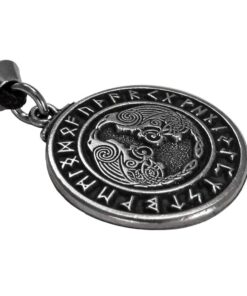 Pewter Odin's Ravens Huginn and Muninn Norse Rune Pendant 6 61MwGpeWVuL