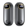 Hand Warmers - 14000mAh Hand Warmers Rechargeable Up to 18Hrs Warmth, Electric Hand Warmer Reusable Heat Up to 131℉, Rechargeable Hand Warmers 2 Pack for Golf Raynauds Camping, Warm Gifts Grey 7000mAh 2 PCS