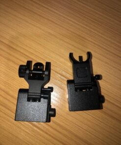 Feyachi Flip Up Rear Front and Iron Sights Best Backup fits Picatinny & Weaver Rails Black 61 61MwW THmiL