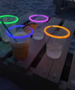 NEON GLOWING PARTY CUPS 16 oz Multi Color Light Up Cups Blacklight Party Glow Sticks Glow Party Glow In The Dark Party Decorations Favors Drink Supplies. 16 61MwfUl9lVS