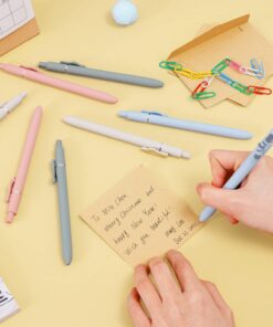 FIOVER 4PCS Cute Cat Press 0.5 mm Student Office Gel Pen Quick-Drying Neutral Retractable Ink Black Rollerball Pens for School Office Supplies Kawaii Accessories for Cat Lovers Cat pen 21 61MwqL6EIsL