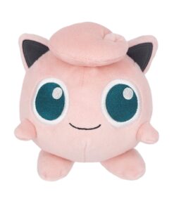 Alternative view of Sanei Pokemon All Star Series Jigglypuff Stuffed Plush, 5", Pink (PP02)