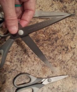 Office Scissors Pack Craft Sissors - Best Titanium Scissors - Sharp Scissors, Sewing Siccors, Multi Pack Set of 3, Soft Handle, Utility Household Scizzors 43 61MyH eTfRL