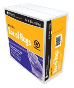 Alternative view of Buffalo Industries (10526) White Recycled T-Shirt Cloth Rags - 8 lb. box 8 lb Bag