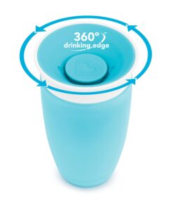 Munchkin® Miracle® 360 Toddler Sippy Cup, Spill Proof, 10 Ounce, 2 Pack, Green/Blue Blue/Green 30 61MyuDnt37L
