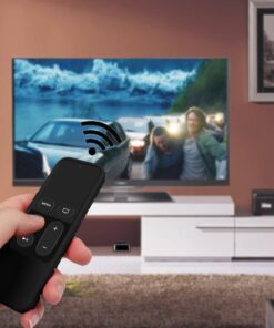 Fintie Protective Case for Apple TV 4K/ HD Siri Remote (1st Gen) - Honey Comb Lightweight Anti Slip Shockproof Silicone Cover for Apple TV 4K 5th 4th Gen Siri Remote Controller, Black 33 61Mz4yh0LGL