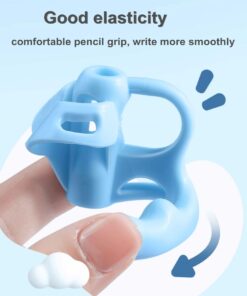 YZEASYPINK 6PCS Pencil Grips for Kids Handwriting 5 Fingers Toddlers Pencil Grip Pencil Holder for preschooler 2-4 Years learning to Write for Children's Training Pen Holding Posture Correction Tools 17 61N03LYhiRL