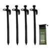 Heavy Duty Steel Tent Stakes - Tarp Pegs Camping Stakes for Outdoor Camping Canopy and tarp, 12 inch 9 61N03u7tqCL