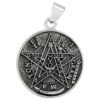 Moonlight Mysteries Sterling Silver Tetragrammaton Pentagram Pentacle Pendant