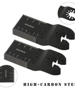 HOTBEST 50Pcs Wood Oscillating Saw Blades Professional Multitool Quick Release Saw Blades Fit Porter Cable Rockwell Makita Black & Decker Ridgid Craftsman Chicago, etc. 11 61N0jwf3 qL