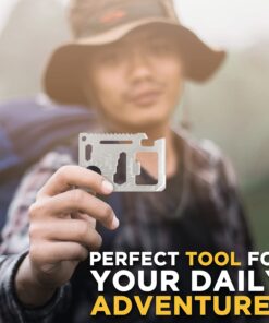 Ultimate 11-in-1 Survival Credit Card Multitool By GUARDMAN – Stocking Stuffer Christmas Gift - Multipurpose Tactical Wallet Tool With Bottle Opener, Survival Knife Gifts For Men Birthday Dad 1 22 61N1TcRQMiL
