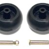 4 Mower Deck Wheels + Shoulder Bolts, Lock Nuts Replace For Craftsman 133957 174873 Poulan 532133957 Husqvarna 532174873 MTD 734-03058, 753-04856 M84690