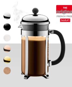Alternative view of Bodum 1928-16US4 Chambord French Press Coffee Maker, 1 Liter, 34 Ounce, Chrome