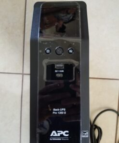 APC UPS 1350VA Sine Wave UPS Battery Backup and Surge Protector, BR1350MS Backup Battery Power Supply with AVR, (2) USB Charger Ports Sinewave 30 61N2hEWYaL