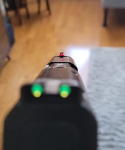 TRUGLO Fiber-Optic Handgun Night Sight | Compact Durable Snag-Resistant High-Visibility Red Front & Green Rear Sight for Handguns Smith & Wesson M&P Set 31 61N55CUy2CL