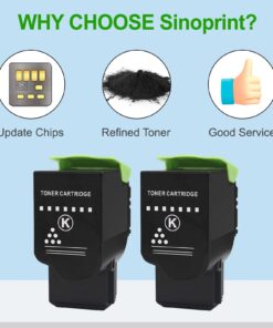 SINOPRINT Remanufactured C310 C315 Toner Cartridge Replacement 006R04356 for Xerox C310 C315(2-Pack Black) 2 Black Toner Cartridge 9 61N5MbNu47L
