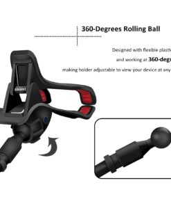 ZTON Cell Phone Holder, Universal Mobile Phone Stand, Lazy Bracket, Flexible Long Arms Clip Mount for iPhone, LG etc. in Office Bedroom Desktop (Black) 27 61N5cyHt2NL