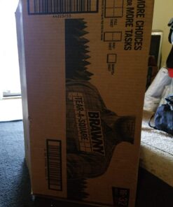 Brawny Tear-A-Square Paper Towels, 16 Double Rolls = 32 Regular Rolls, 3 Sheet Size Options, Quarter Size Sheets 30 61N5owmZ2ML