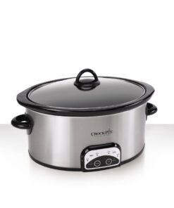 Alternative view of Crock-Pot Smart-Pot 6 Quart Programmable Slow Cooker with Timer, Food Warmer, Brushed Stainless Steel (SCCPVP600-S)