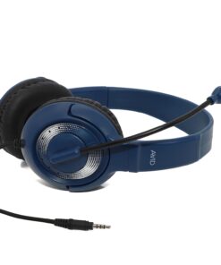 Alternative view of Avid Products AE-55 Headset Blue and Silver TRRS Plug