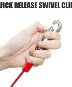 BV Pet Tie Out Cable for Dogs Up to 125 Pounds, 30 Feet (Red/ 125lbs/ 30ft) 125lbs/ 30ft/ Red 23 61N8Q9kVH4L