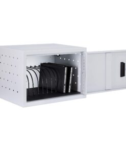 Learniture Structure Series 12-Device Wall-Mount Charging Cart Compatible with Laptop Computers, Tablets, Chromebooks - Gray -LNT-NOR1009GR-SO 12 61N8o0QP74L