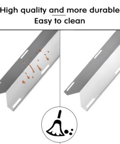 Hisencn Replacement for Charmglow 720-0230, 720-0036-HD-05 Gas Grill, Nexgrill 720-0016, 720-0036, Stainless Steel Grill Burner Tube, Heat Plates, Tent Shield for Charmglow Grill Replacement Parts 21 61NBGGhDINL