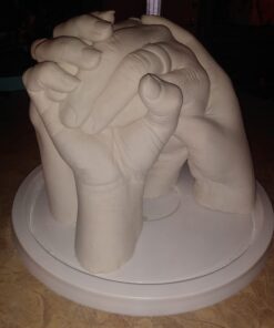 Luna Bean Huge Oversize XL Family Hand Casting Kit – Family Size Hand Molding Kit – Casts 6 Hands Comfortably Adults & Kids, Gifts for Family with Kids - Thanksgiving Gifts Family XL 47 61NCYFUXhKL