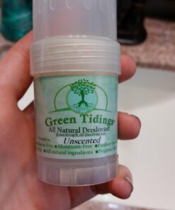 Green Tidings Natural & Unscented Deodorant | 1oz 1 | Pack Vegan, Organic Deodorant for Men and Women, Fragrance Free & Aluminum Free Deodorant, Underarm Antiperspirant 1.00 Ounce (Pack of 1) 36 61NDPTb6UPL