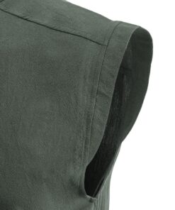 Moomphya Mens Pirate Renaissance Viking Steampunk Medieval Gothic Celtic sleeveless Shirt barbarian Top Tee XX-Large Greygreen 10 61NE4WhHmsL