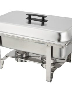 TigerChef Chaffing Dishes Stainless Steel - Chafing Dish Buffet Set - 3 Chafer and Buffet Warmer Sets with Half-Size Pans and Cool-Touch Plastic Handle Full Size with 1/2 Inserts 11 61NFX0jrXcL 1
