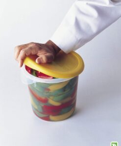 Rubbermaid Commercial Lid (Lid Only) for Round Food Storage Container, Fits 4 Qt. Containers, Yellow (FG572200YEL) 9 61NGCFyNLL 3